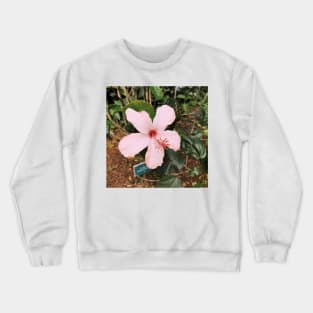 Pink Hawaiian Flower Crewneck Sweatshirt